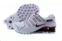 nike shox promos nz-femmes-chaussures -blance-rose-rouge011